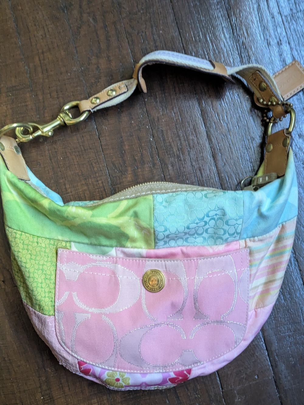 Coach Y2K Vintage 2005 Pastel Patchwork